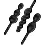 Satisfyer Booty Call Set Of 3 Black Anal Plugs - Eroticon Ltd