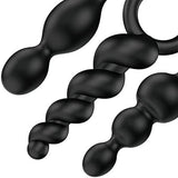 Satisfyer Booty Call Set Of 3 Black Anal Plugs - Eroticon Ltd