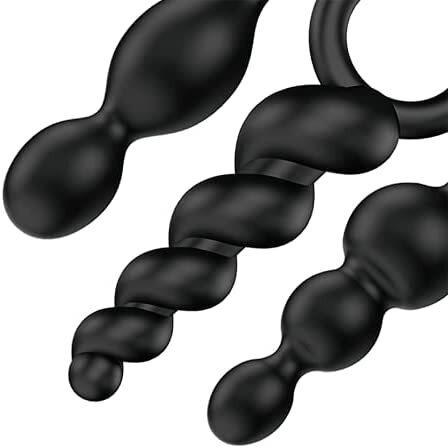 Satisfyer Booty Call Set Of 3 Black Anal Plugs - Eroticon Ltd