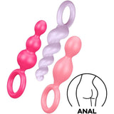 Satisfyer Booty Call Set Of 3 Multicolour Anal Plugs - Eroticon Ltd