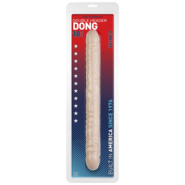 Double Header 18 Inch Veined Dong - Eroticon Ltd
