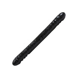 Double Header 18 Inch Veined Dong Black - Eroticon Ltd