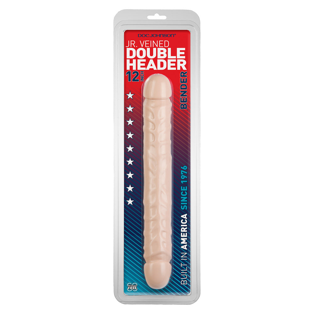 Jr Veined Double Header 12 Inch Bender Dong - Eroticon Ltd