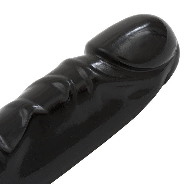 Jr Veined Double Header 12 Inch Bender Dong Black - Eroticon Ltd