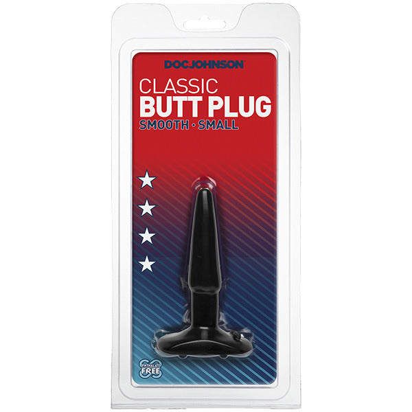 Classic Smooth Butt Plug Small Black - Eroticon Ltd