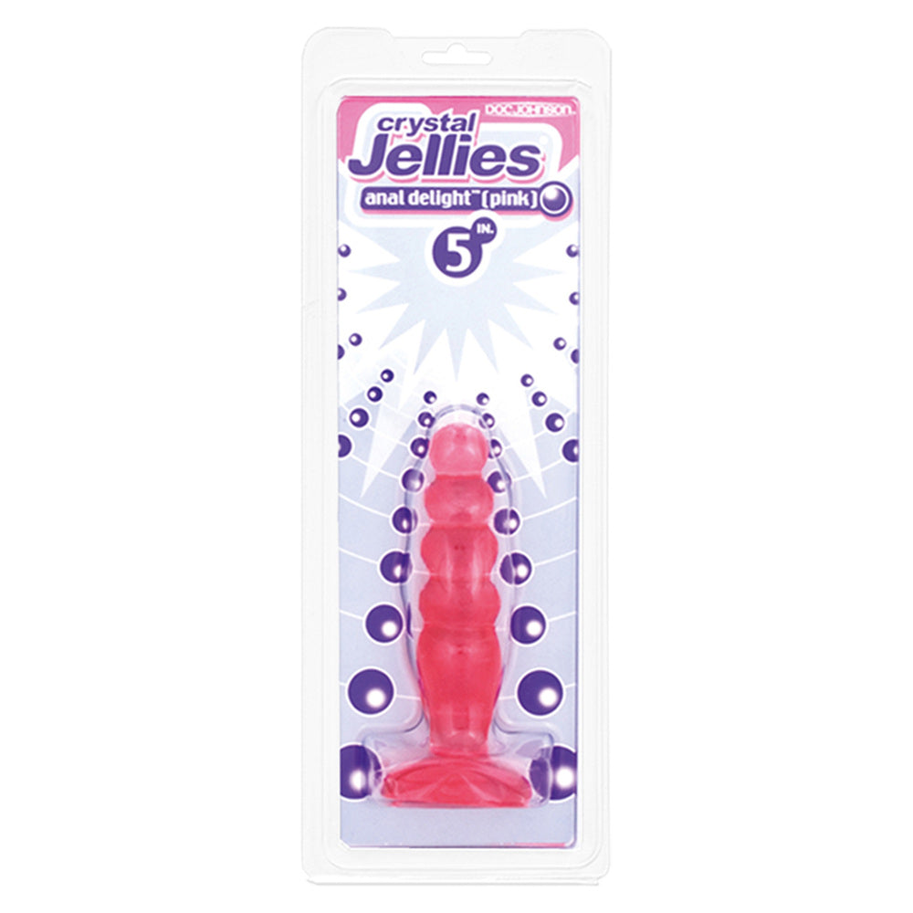 Crystal Jellies Anal Delight Butt Plug Pink - Eroticon Ltd