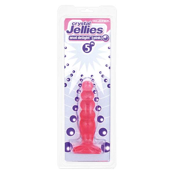 Crystal Jellies Anal Delight Butt Plug Pink - Eroticon Ltd
