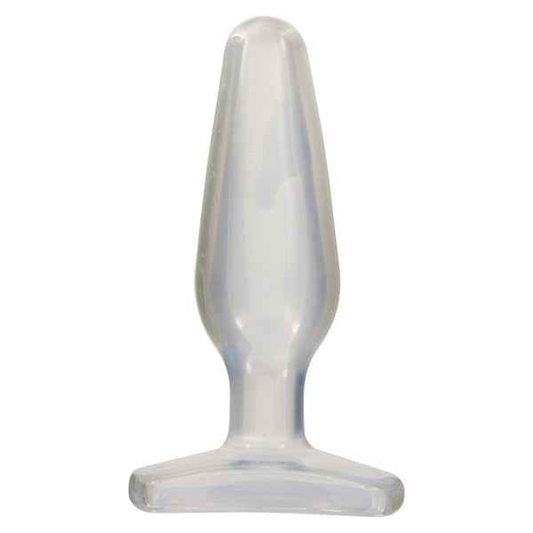 Crystal Jellies Medium Butt Plug Clear - Eroticon Ltd