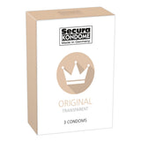 Secura Kondome Original Transparent x3 Condoms - Eroticon Ltd