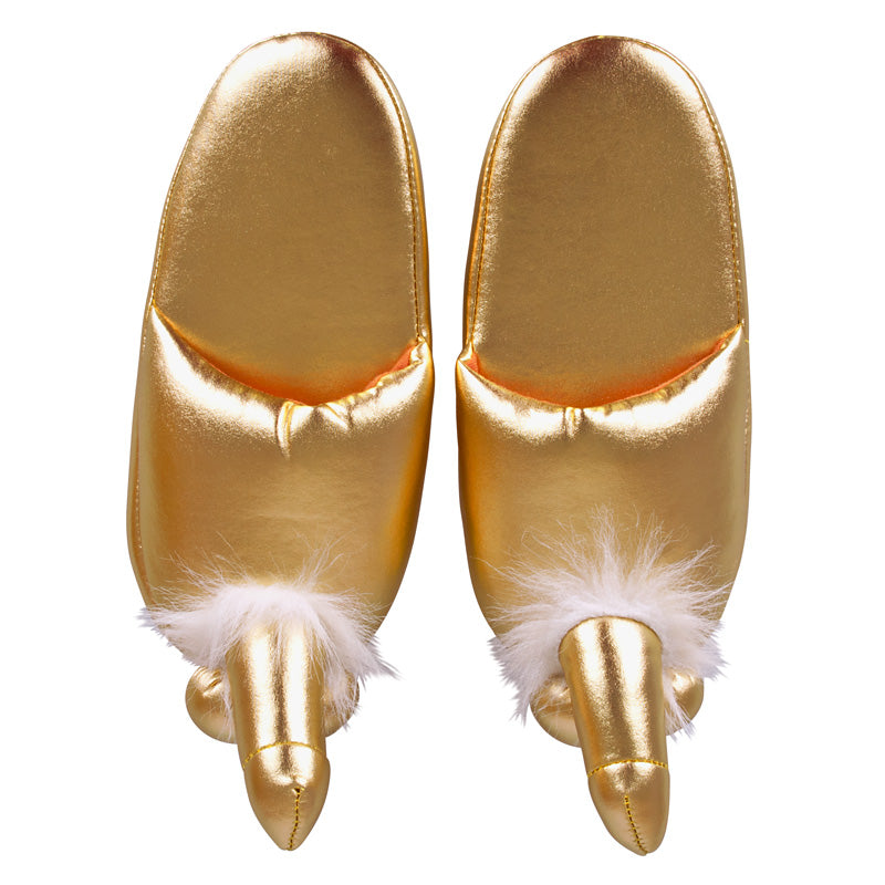 Golden Penis Slippers - Eroticon Ltd
