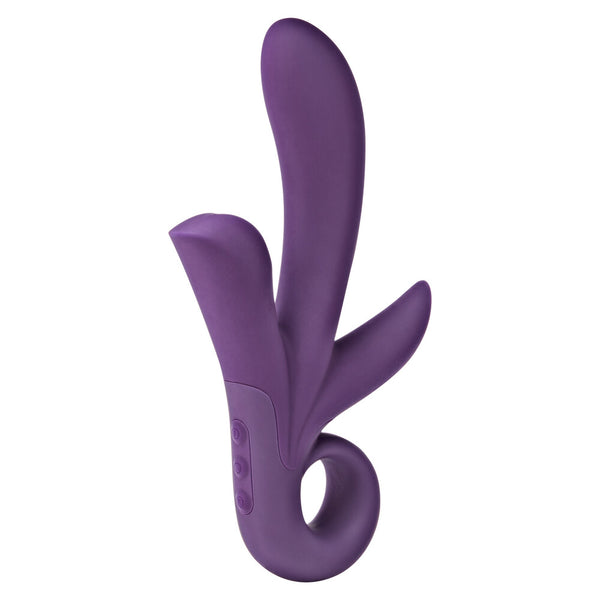 ToyJoy Trinity Triple Pleasure Vibrator Purple - Eroticon Ltd