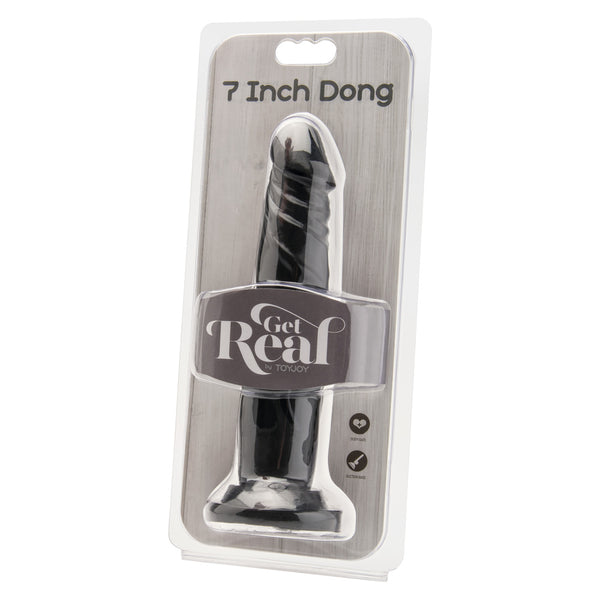 ToyJoy Get Real 7 Inch Dong Black - Eroticon Ltd