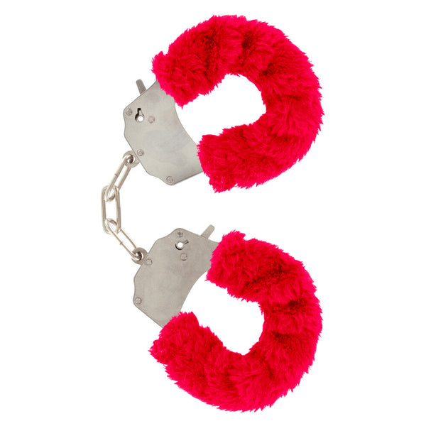 ToyJoy Furry Fun Wrist Cuffs Red - Eroticon Ltd