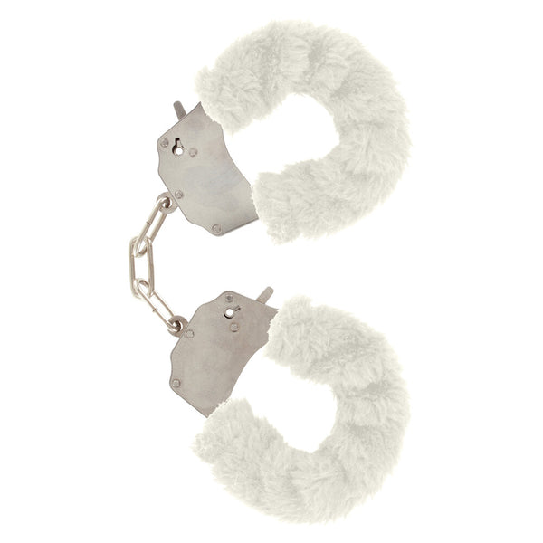 ToyJoy Furry Fun Wrist Cuffs White - Eroticon Ltd