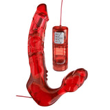 ToyJoy Bend Over Boyfriend Strapless Strap On Red - Eroticon Ltd