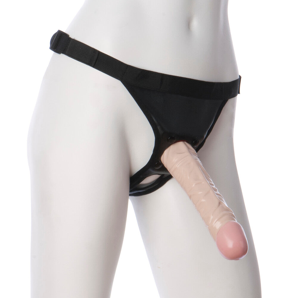 VacULock 8 Inch Classic Dong With Ultra Harness - Eroticon Ltd