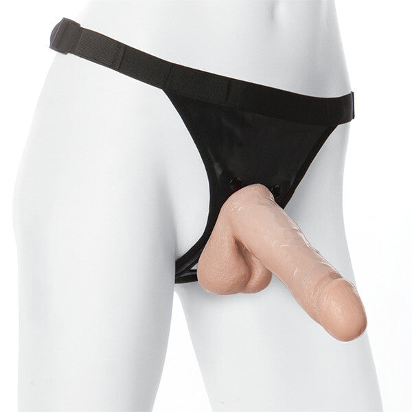 VacULock 7 Inch Realistic Cock With Ultra Harness - Eroticon Ltd