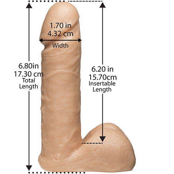 VacULock 7 Inch Realistic Cock With Ultra Harness - Eroticon Ltd