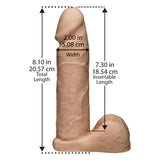 VacULock Ultraskyn 8 Inch Realistic Cock With Ultra Harness - Eroticon Ltd