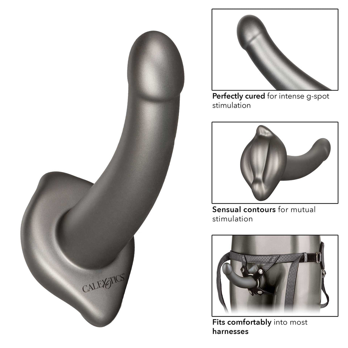 The Royal UltraSoft Set Crotchless Strap On With GProbe - Eroticon Ltd