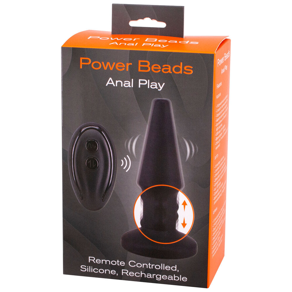Power Beads Anal Play Rimming And Vibrating Butt Plug - Eroticon Ltd