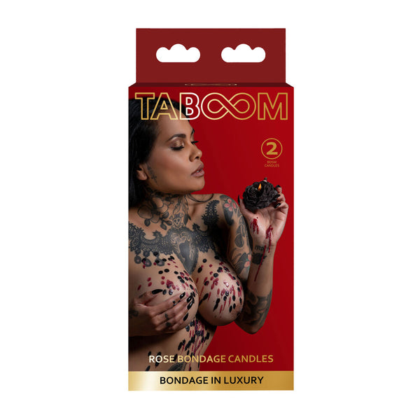 Taboom 2 Rose Bondage Candles - Eroticon Ltd