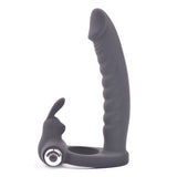 Fun Bunny Teaser Vibrating Rabbit Cock Ring Black - Eroticon Ltd