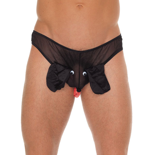 Mens Black Animal Pouch - Eroticon Ltd