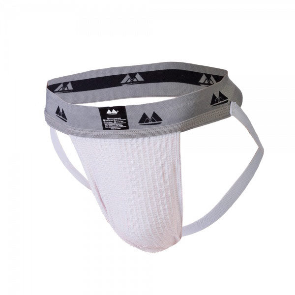 Bike Jockstrap White with 2 Inch Band - Eroticon Ltd