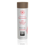 Shiatsu Luxury Body Oil Edible Strawberry And Red Pepper 75ml - Eroticon Ltd