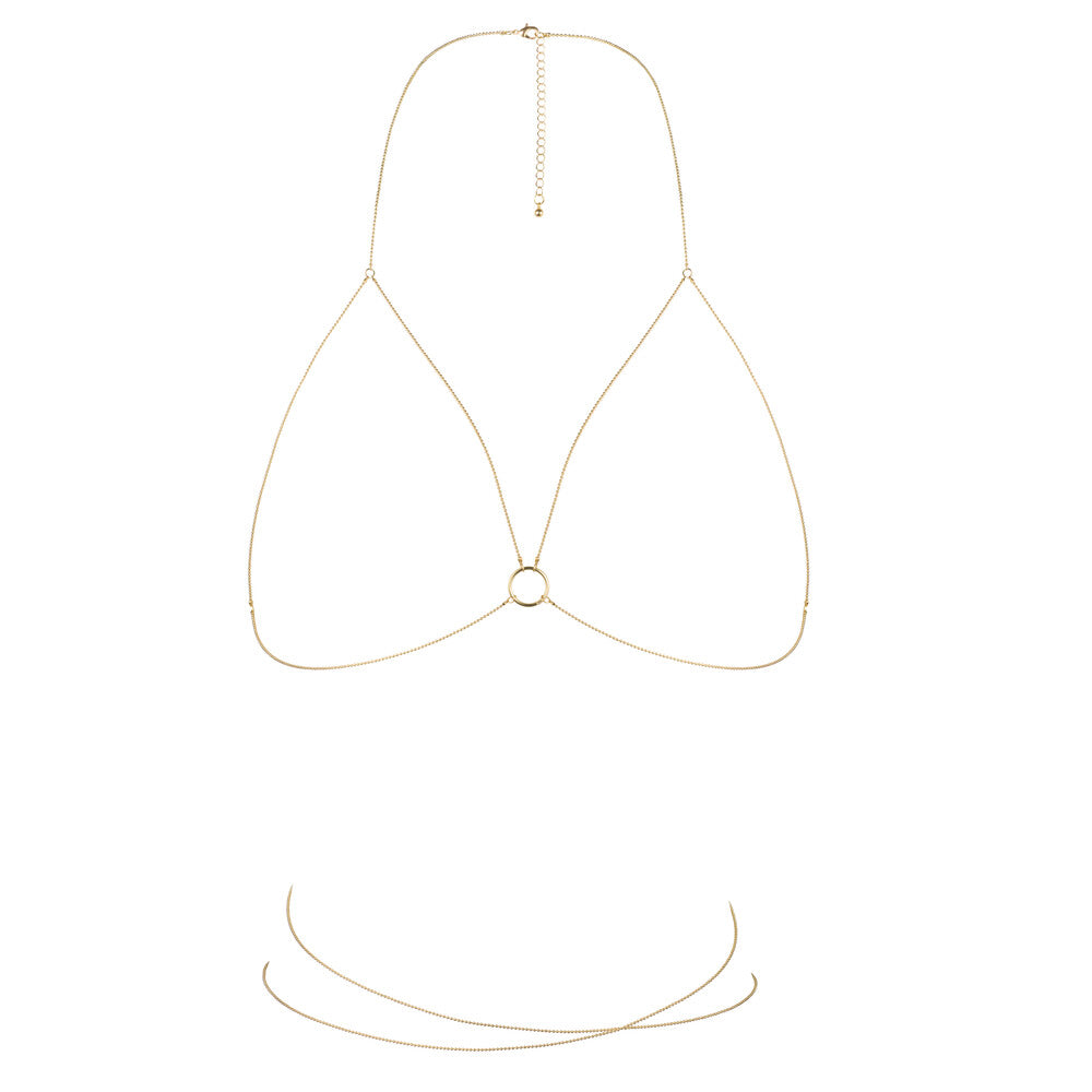 Bijoux Indiscrets Magnifique Bra Chain Gold - Eroticon Ltd