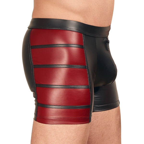 NEK Matte Look Pants In Black and Red - Eroticon Ltd