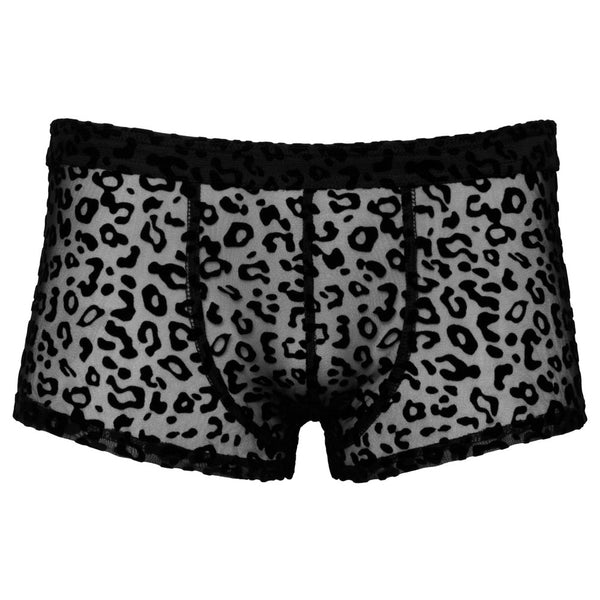 Noir Sheer Animal Print Pants - Eroticon Ltd