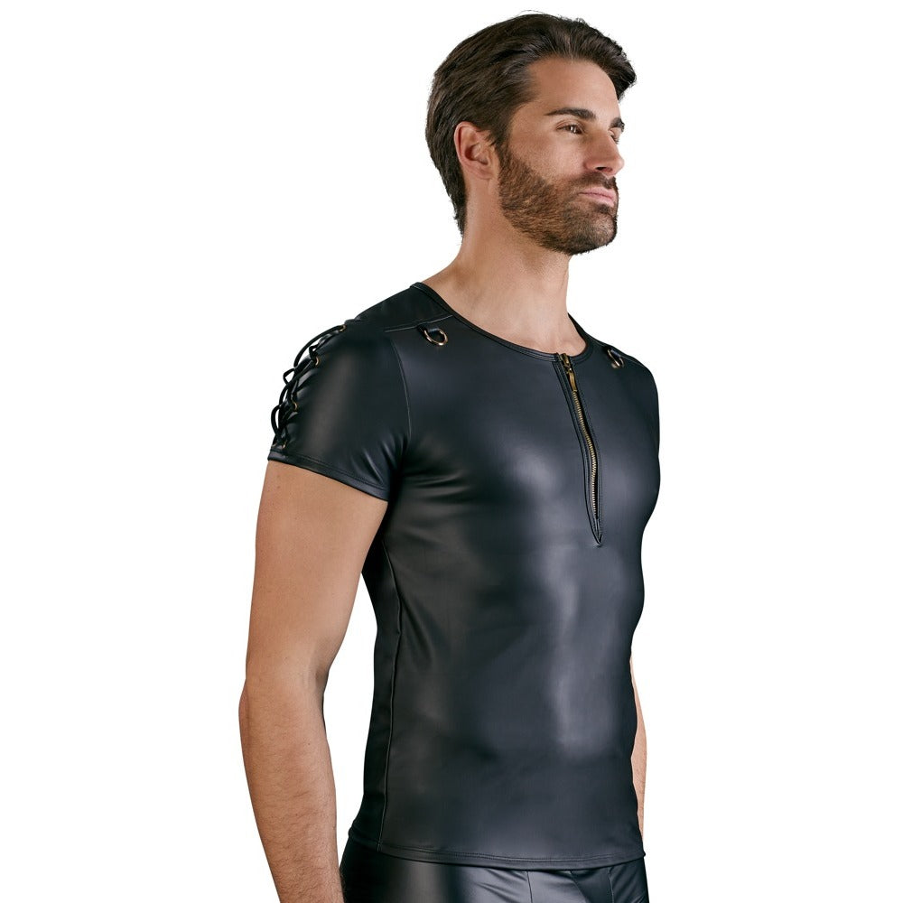 NEK Matt Black Straight Cut Shirt - Eroticon Ltd