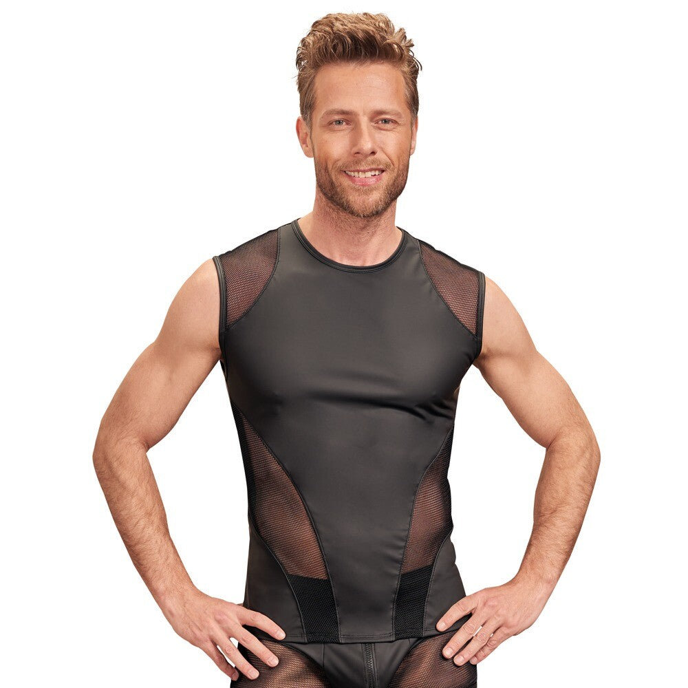 NEK Matte Look Sleeveless Shirt Black - Eroticon Ltd