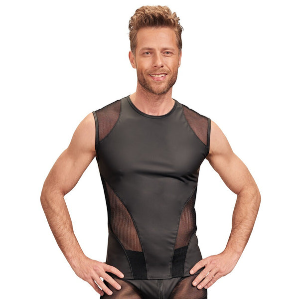 NEK Matte Look Sleeveless Shirt Black - Eroticon Ltd