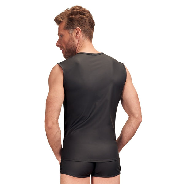 NEK Matte Look Sleeveless Shirt Black - Eroticon Ltd