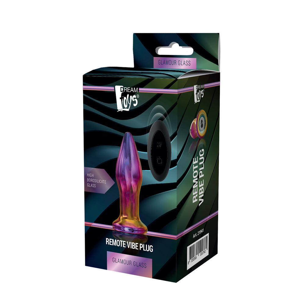 Glamour Glass Remote Control Butt Plug - Eroticon Ltd