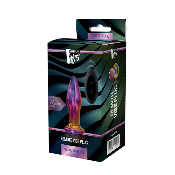 Glamour Glass Remote Control Butt Plug - Eroticon Ltd