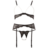 Abierta Fina Pearl Bra Suspender And String - Eroticon Ltd