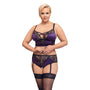 Cottelli Curves Bralette Suspender Set - Eroticon Ltd
