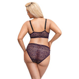 Cottelli Curves Delicate Lace Bralette And Briefs - Eroticon Ltd