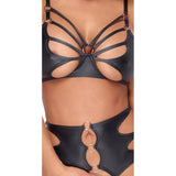 Crotchless Bondage Bra Set - Eroticon Ltd