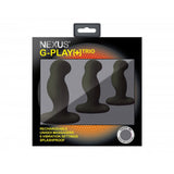 Nexus G Play Trio Vibrating Prostate Massagers Black - Eroticon Ltd
