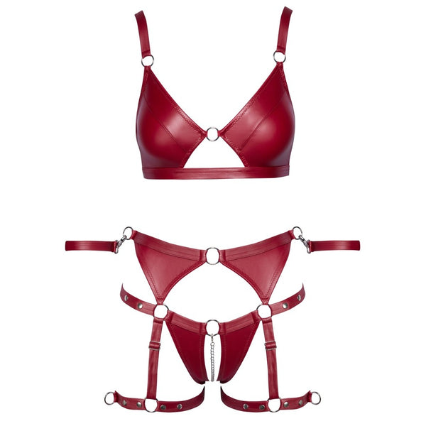 Cottelli Red Crotchless Bondage Set - Eroticon Ltd