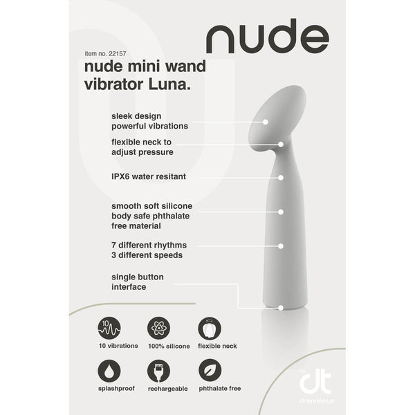 Nude Luna Mini Wand Vibrator - Eroticon Ltd