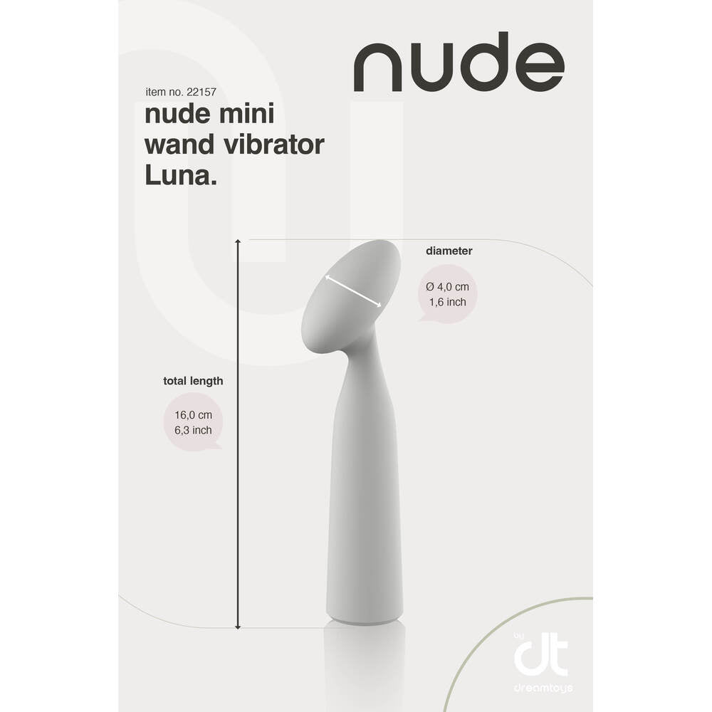 Nude Luna Mini Wand Vibrator - Eroticon Ltd
