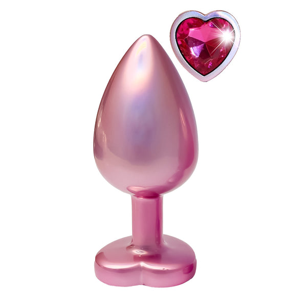 Gleaming Love Pearl Pink Butt Plug Large - Eroticon Ltd