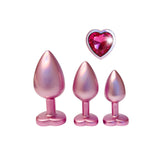 Gleaming Love Pearl Pink Butt Plug Set - Eroticon Ltd