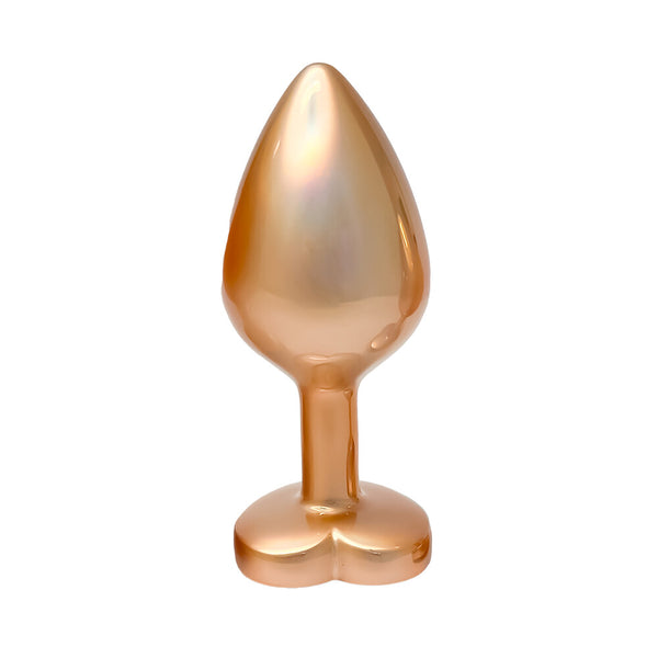 Gleaming Love Pearl Gold Butt Plug Medium - Eroticon Ltd